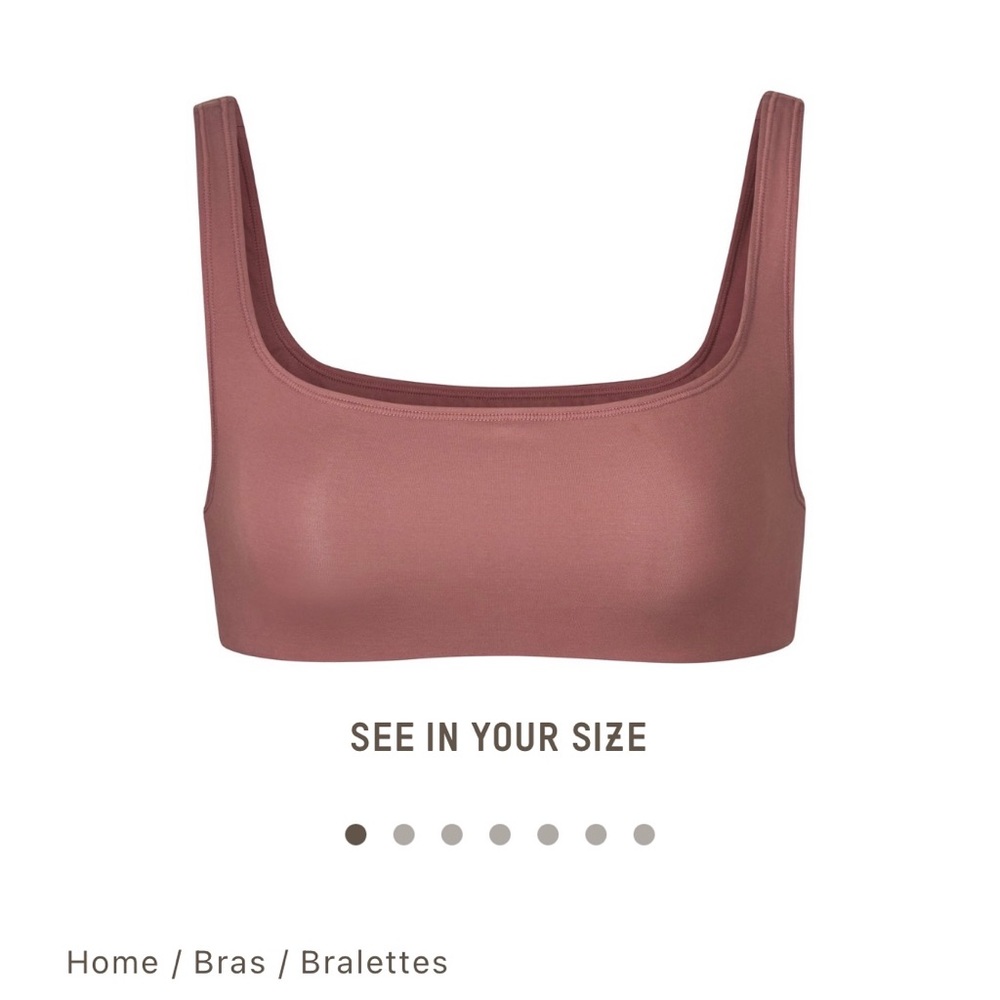 SKIMS Body Basics Wide Neck Bralette M